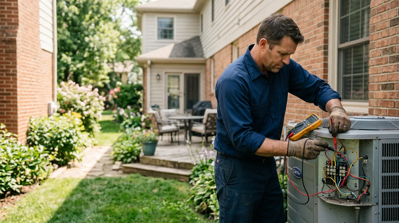 HVAC technician working near New Waterford, OH